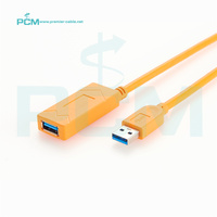 Câble d'extension actif USB 3.0 Type A mâle à femelle 5 Go avec port de charge USB-C d'alimentation auxiliaire, extension active USB3.0 5m