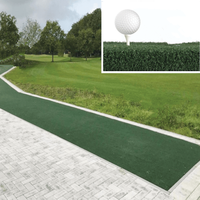 Tapis de golf de grande taille 40 mm de hauteur en herbe synthétique PP pour practice et entraînement, 57960 touffes/m² de densité, rouleau de 10 m/18 m de longueur