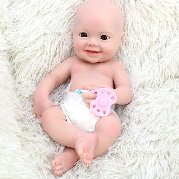 13 "פגיית מלא סיליקון תינוק בובת חלומות מתוקים כמו בחיים מיני Reborn בובת Surpirce ילדים