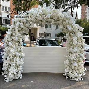 Decorazione di nozze forniture personalizzate fiore artificiale arco per centrotavola di nozze - Product Image 3