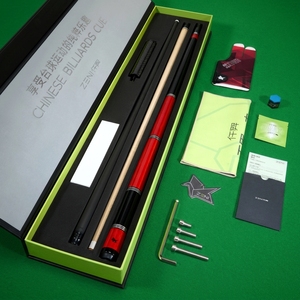 ZENI ZX01 Queue de <span class=keywords><strong>billard</strong></span> professionnelle <span class=keywords><strong>en</strong></span> bois d'érable et fibre de carbone de haute qualité, 2 fers, 1/2 pièce, pointe 11,8 mm/12,2 mm - Product Image 1