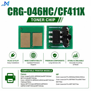 Chip de reinicio de tóner compatible <span class=keywords><strong>CF411X</strong></span> CRG-046HC para cartuchos de tóner Canon LBP654Cdw MF735Cdw <span class=keywords><strong>HP</strong></span> M452 M477 M377 - Product Image 1