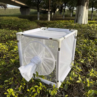 Cage d'isolement pliable et antirouille pour l'élevage d'insectes, enclos d'observation pour jardin domestique avec cadre assemblable et maille transparente
