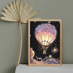 Luminous Scratch Art A4 Adulto Colorido Tablero <span class=keywords><strong>de</strong></span> <span class=keywords><strong>dibujo</strong></span> <span class=keywords><strong>de</strong></span> 16 páginas Alivio del estrés Regalo <span class=keywords><strong>de</strong></span> vacaciones - Product Image 3