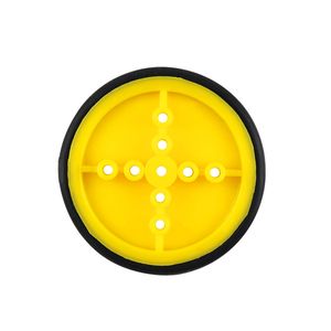 Chasis de Coche Inteligente con Neumáticos de Goma Amarillos OKY5021-7, Kit de Ruedas Motorizadas 410 para Proyectos - Product Image 3