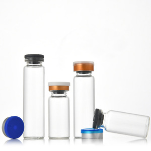 Vô trùng y tế chai thủy tinh vòng <span class=keywords><strong>5ml</strong></span> 10ml 20ml 30ml 50ml 100ml Mỹ phẩm ống lọ với cao su Stopper - Product Image 4