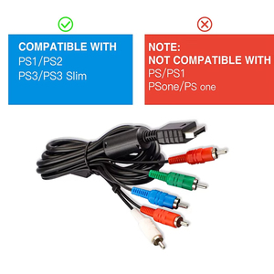 สายสัญญาณภาพและเสียง 6 ฟุต สำหรับ PS2 สาย RCA คอมโพสิต ความละเอียดสูง สำหรับ PS3 HDTV สาย <span class=keywords><strong>AV</strong></span> - Product Image 6
