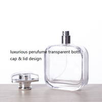 Couronne en argent et cuivre galvanisé, carré et rond avec bouchon en métal, bouchons de bouteille d'eau de Cologne personnalisés en alliage de Zinc