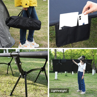 JSJM Lit de Camp Pliant Moderne en Alliage d'Aluminium avec Sac de Transport, Lit de Couchage Tactique Portable pour la Randonnée en Extérieur et les Situations d'Urgence