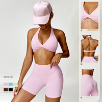 Vente en gros Ensemble de vêtements de yoga pour femmes, pantalons de course longs, vêtements de yoga Oem de haute qualité pour filles