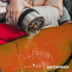 Saco de dormir Woqi Mummy de 7 pies 2 pulgadas, naranja, ligero, transpirable, para acampar, hacer senderismo, viajes al aire libre, 3-4 estaciones, uso adulto. - Product Image 2