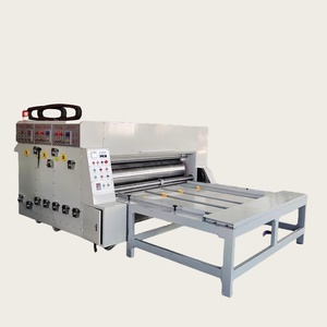 Semiautomática Alimentación de cadena Flexo Impresora de cartón Slotter Máquina troqueladora Corrugados Máquina de fabricación de cartón - Product Image 2
