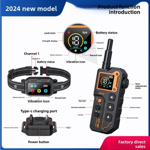 स्मार्ट थाई कुत्ता झटका कॉलर 3300फीट नियंत्रण दूरी ip7 वाटरप्रूफ रिचार्जेबल 3 प्रशिक्षण मोड छाल नियंत्रण कुत्ते कॉलर - Product Image 4