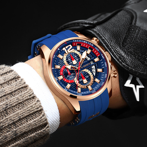 Relojes X-GEQCK <span class=keywords><strong>con</strong></span> Correa de Silicona para Hombre, Relojes de Pulsera Deportivos de Cuarzo de Lujo, Cronógrafo, <span class=keywords><strong>Reloj</strong></span> Hombre <span class=keywords><strong>con</strong></span> Manecillas Luminosas y Fecha - Product Image 2