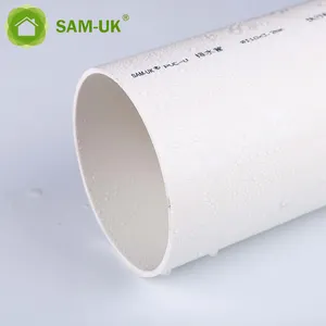 Produzir tubos de pvc plástico personalizável 180mm 4 polegadas diâmetro pvc conectar plástico branco acessórios para tubos