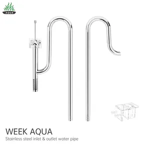 WEEKAQUA SG-1616 Good quality aquarium filter accessories 16mm stainless steel lily pipe pipe with aquarium surface skimmer