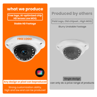 4MP Mini POE IP métal dôme intérieur CCTV caméra de sécurité IR ascenseur AI système de détection Seetong CMOS pour ascenseur ascenseur sécurité