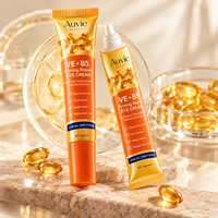 Crème Contour des Yeux Raffermissante Coréenne Vitamine E B5 Marque Blanche Hydratante Anti-Rides Anti-Cernes pour Femmes Peaux Sèches/Sensibles 30g