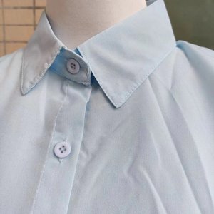 优雅女性长袖t恤夏季实心休闲通勤t恤顶级女性城市宽松t恤 - Product Image 4