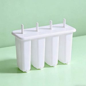 Nahe 4-Cavity Popsicle Mold Plastic Ice Cream Maker For Homemade Popsicles - Product Image 2