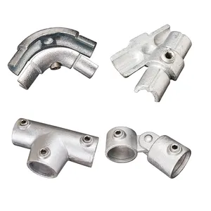 Handrail Structural Pipe Fittings Galvanised Steel Pipe Connectors Cast Iron Pipe Fitting Rail Support Supplier