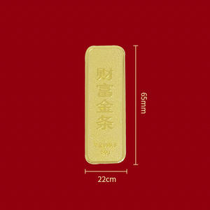 하이 퀄리티 주문 제작 1000g 골드 도금 금괴 바 인기있는 기념 금속 주조 - Product Image 6