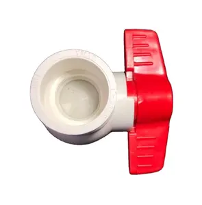 Wide used water supply world popular Pvc pipe fittings Plastic double union valve pvc ball valve socket