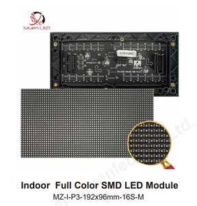 จอแสดงผล LED P3 สีเต็มรูปแบบสำหรับภายในอาคาร SMD 192x96 มม. สีเต็มรูปแบบ 800cd โมดูล LED ระยะห่างจุดเล็กคุณภาพสูง - Product Image 2