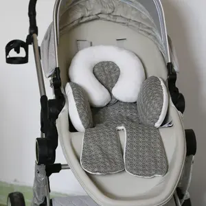 100% Cotton Baby Infant Head and Body Support Cushion For Stroller and Car Seat