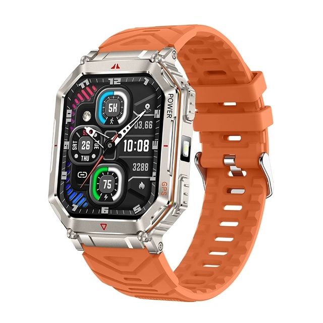 KR92 GPS Outdoor Sport Smart Watches Waterproof Inteligente SmartWatch with Compass Flashlight for Men Montre Relojes Hombre Uhr