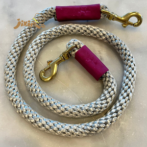 Suministros personalizados para mascotas Correa trenzada de cuero y nailon de alta calidad para perros Cuerda de paracord - Product Image 5