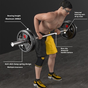 GLSfitness W02 Original Factory Barra de pesas 20 kg 220 cm Acero para Fitne - Product Image 3