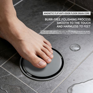 Tapas de desagüe redondas para desagües de suelo, desagües ocultos para baños de hotel, desagües con pedal antirretorno, desodorizantes para fregaderos de cocina - Product Image 4