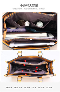 Bolsos de Mano de Cuero Vacuno Encerado de Calidad Lujosa, Bolsos de Hombro Vintage para Mujer, Bolsos Cruzados de Cuero para Dama - Product Image 6