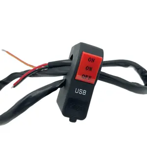Motorcycle ON ON OFF USB switch 5V 2A fast charge