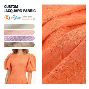 Polyester Customized Jersey Jacquard Texture Garment Fabric <b>for</b> Casual Wear - Product Image 1