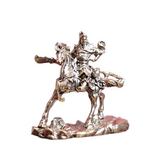 Estatua Creativa de Latón del Dios Chino de la Riqueza, <span class=keywords><strong>Guan</strong></span> Gong Montando a Caballo, Accesorios de Decoración para el Hogar, Adornos Decorativos para la Oficina - Product Image 5
