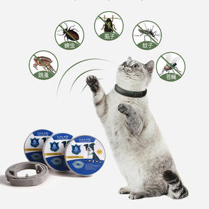 조정 가능한 여름 자연에서 영감을 얻은 개 고양이 진정 칼라 방수 오래 지속되는 곤충 예방 애완 동물 수의학 도구 - Product Image 5