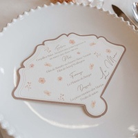 Carte de menu personnalisée avec étiquette privée et design structuré pour restaurants, cafés, hôtels, services de restauration, présentation sur table