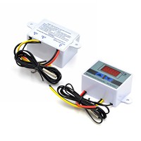 Contrôleur de température numérique LED 10A 12V 24V 220VAC XH-W3001 pour Arduino, interrupteur de refroidissement et de chauffage, thermostat, capteur NTC