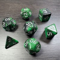 Dés en acrylique personnalisés, gravés, vierges, pour jeux de société RPG, polyédriques, multi-faces, ensemble de sept pièces