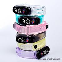 Jam Tangan Digital LED Tahan Air Harga Pabrik, Promo Panas, Tali Transparan, Fashion, Olahraga, Pria Wanita Anak-anak