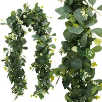 YL Kunstmatige Hangplant van Zijde, Kunststof Rotan, Lange Levensduur, Milieuvriendelijke Binnendecoratie Bloemen