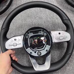 Volant de voiture de style sport en cuir ancien à nouveau pour Benz <span class=keywords><strong>Mercedes</strong></span> a classe C classe E classe GLA GLC GLB GLE - Product Image 2