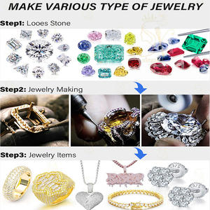 Großhandelspreis Laborgezüchteter Smaragdstein Oval Geformter Kristallglas-Kolumbien-Smaragd Wärmebehandelter Synthetischer Loser Edelstein - Product Image 5