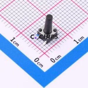 TS010-TBW1FH10.0 Tactile Switch SMD-4P,4.5x4.5mm Switch Single Pole Single Throw Round Button 2.5N Vertical Mount - Product Image 1