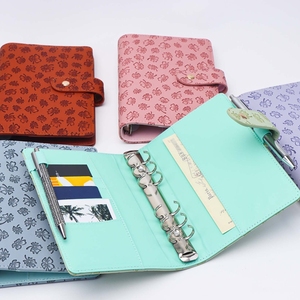 A6 coprivolante <span class=keywords><strong>quadrifoglio</strong></span> guscio per Notebook in pelle sintetica riutilizzabile per Notebook allentato a 6 anelli - Product Image 5