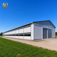 Bâtiment Agricole Préfabriqué en Acier, Hangar d'Élevage, Abri pour Animaux, Équipement d'Élevage, Bâtiment de Stockage