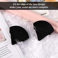 Nouvelle Houppette de Maquillage Triangulaire Double Face Ultra Douce et Colorée pour Fond de Teint Lisse, Utilisation Humide/Sèche