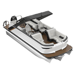 China Factory Direct 6m 21ft Aluminio Lujo Bote de remos Certificado CE Multipropósito Ocio Casa flotante para Lake River Todos los barcos - Product Image 4